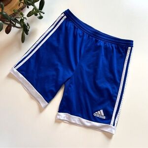 Adidas Kids Blue Climacool Soccer Shorts | Large